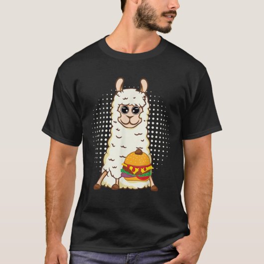 Llama Design Überraschung Funny Sitting Llama W Bu T-Shirt (Vorderseite)