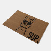 Llama Doormat | Haustür | Hallo Doormat Fußmatte (Schrägansicht)