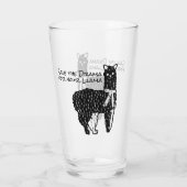 Llama Drama Glas (Rückseite)