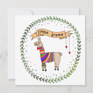 Llama Drama Illustration