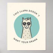 Llama Drama Poster (Vorne)