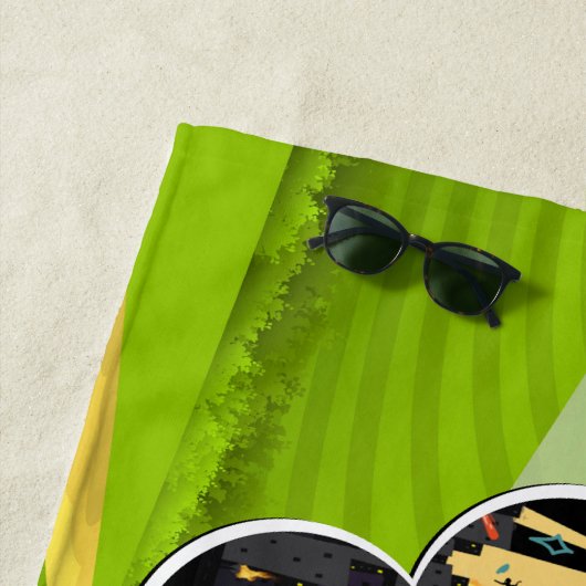 Llama Dreams Llama vs Evil Tintenfisch Epic Space Strandtuch (Beispiel)