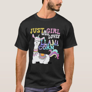 Llama Einhorn Bekleidung Nur Ein Mädchen Das Llama T-Shirt