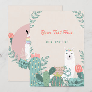 Llama-Einladung für jedes Ereignis Einladung