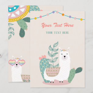 Llama-Einladung für jedes Ereignis Einladung