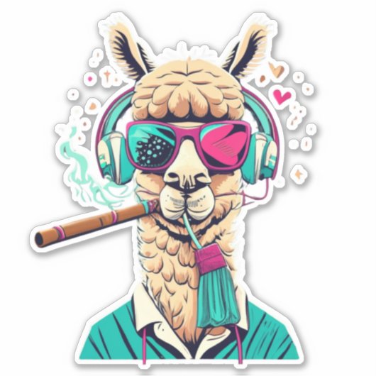Llama Entdecken Sie unsere lama Sticker Kollektion (Vorderseite)