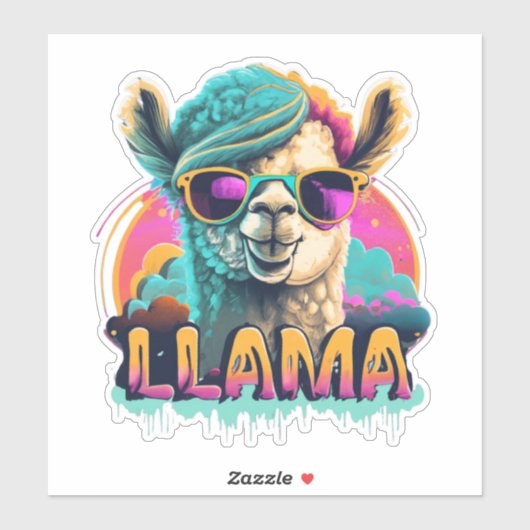 Llama Entdecken Sie unsere lama Sticker Kollektion (Blatt)