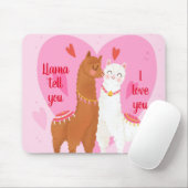 Llama Erzähl dir Mousepad (Mit Mouse)