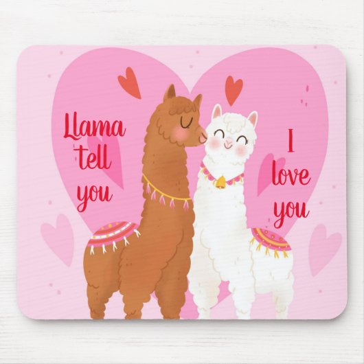 Llama Erzähl dir Mousepad (Vorne)