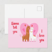 Llama Erzähl dir Postkarte (Vorne/Hinten)
