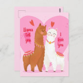 Llama Erzähl dir Postkarte (Vorne/Hinten)