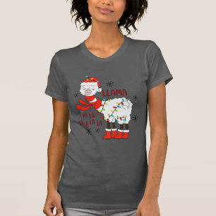 Llama Fa La La La La Humorvoll T-Shirt
