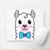 Llama Face Alpaca Bow Krawatte Boy Funny Halloween Mousepad (Mit Mouse)