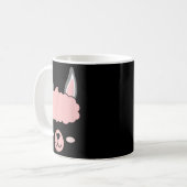Llama Face Alpaca Eyelashes Kaffeetasse (Vorderseite Links)