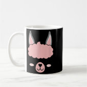 Llama Face Alpaca Eyelashes Kaffeetasse (Links)