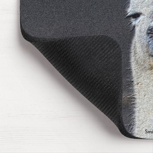 Llama Face Art Humour Mousepad (Ecke)