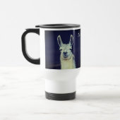Llama Face Digital Art Pencil Personalisiert Reisebecher (Links)