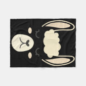 Llama Face Funny Halloween Kostüm Alpacas Fleecedecke (Vorderseite (Horizontal))