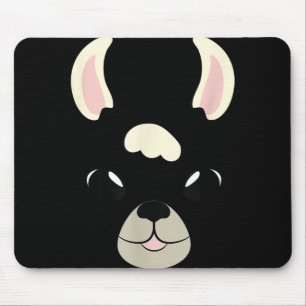 Llama Face Halloween Kostüm Alpaca Liebhaber Mousepad
