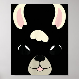 Llama Face Halloween Kostüm Alpaca Liebhaber Poster