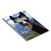 Llama Face Mountains Personalized Knitting Journal Notizblock (Rechte Seite)