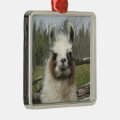 LLAMA FACE SILBERNES ORNAMENT (Rechts)