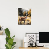Llama Farm Animal Art Print Poster (Heimbüro)