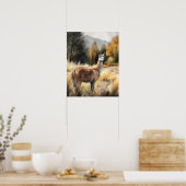 Llama Farm Animal Art Print Poster (Küche)