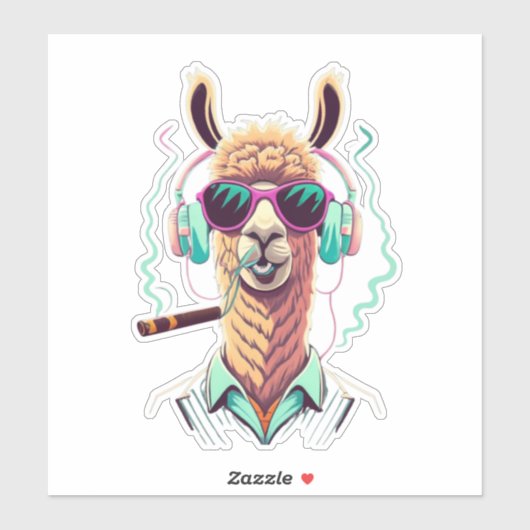 Llama Favor Sticker (Blatt)