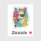 Llama Favor Sticker (Blatt)