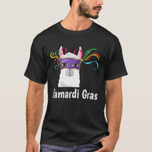 LLAMA FEIERT MARDI GRAS SPAß KARNEVAL UMZUG T-Shirt