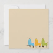 Llama Feiertagskarte (Rückseite)