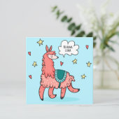 Llama Feiertagskarte (Stehend Vorderseite)