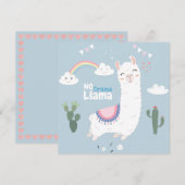 Llama Feiertagskarte (Vorne/Hinten)