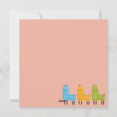 Llama Feiertagskarte (Rückseite)