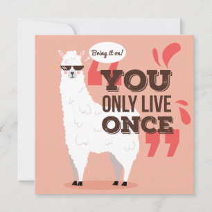 Llama Feiertagskarte