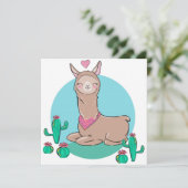 Llama Feiertagskarte (Stehend Vorderseite)