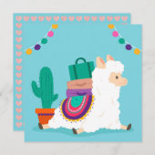 Llama Feiertagskarte (Vorne/Hinten)