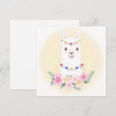 Llama Feiertagskarte (Vorne/Hinten)