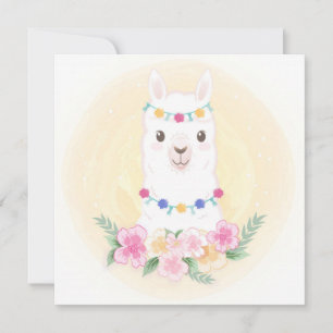 Llama Feiertagskarte