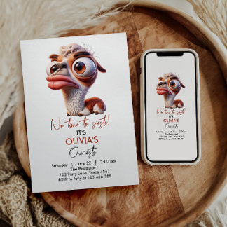 Llama Fiesta Funny Caricature 1. Geburtstag Einladung