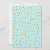 Llama Fiesta Herzsonne Birthday Einladung (Rückseite)