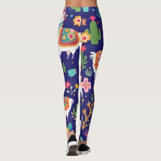Llama Fiesta Leggings (Rückseite)