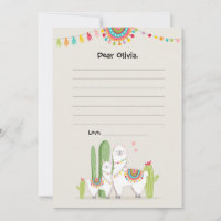 Llama Fiesta Mexican Guestbook Cards Time Capsule