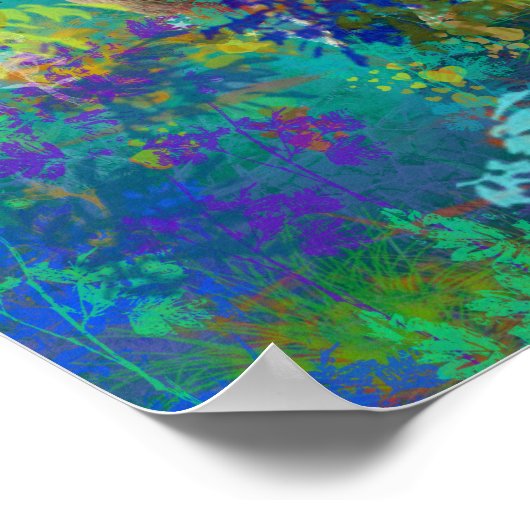 Llama Five Walk in Fantasy Land for Camelids Poster (Ecke)