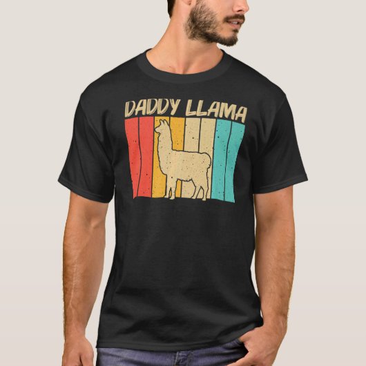 Llama for Men Boys Vater Llama Farm Animal T-Shirt (Vorderseite)
