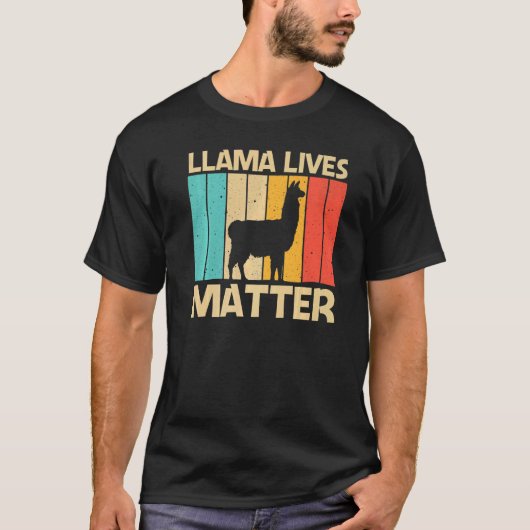 Llama For Men Women Alpaca Farming Zookeeper Peruv T-Shirt (Vorderseite)