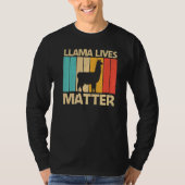 Llama For Men Women Alpaca Farming Zookeeper Peruv T-Shirt (Vorderseite)