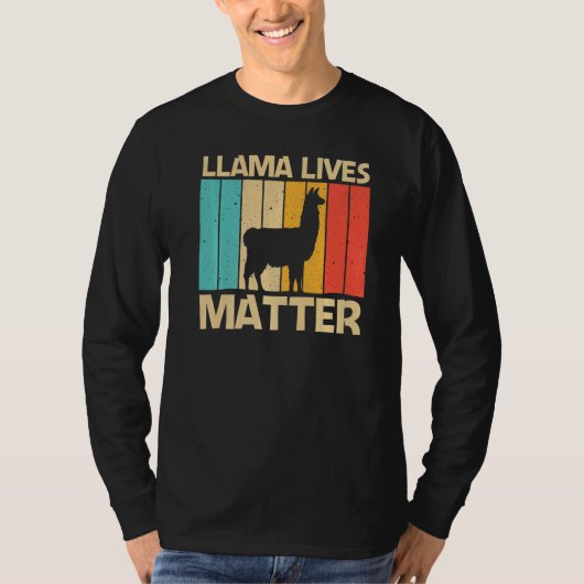 Llama For Men Women Alpaca Farming Zookeeper Peruv T-Shirt (Vorderseite)