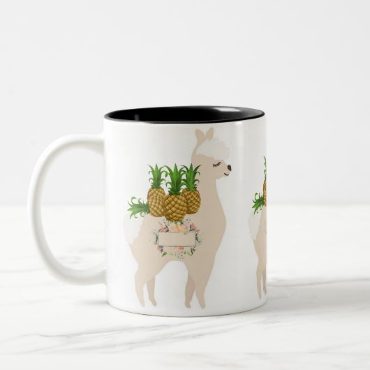 Llama Fruit Pineapse Tasse (Links)